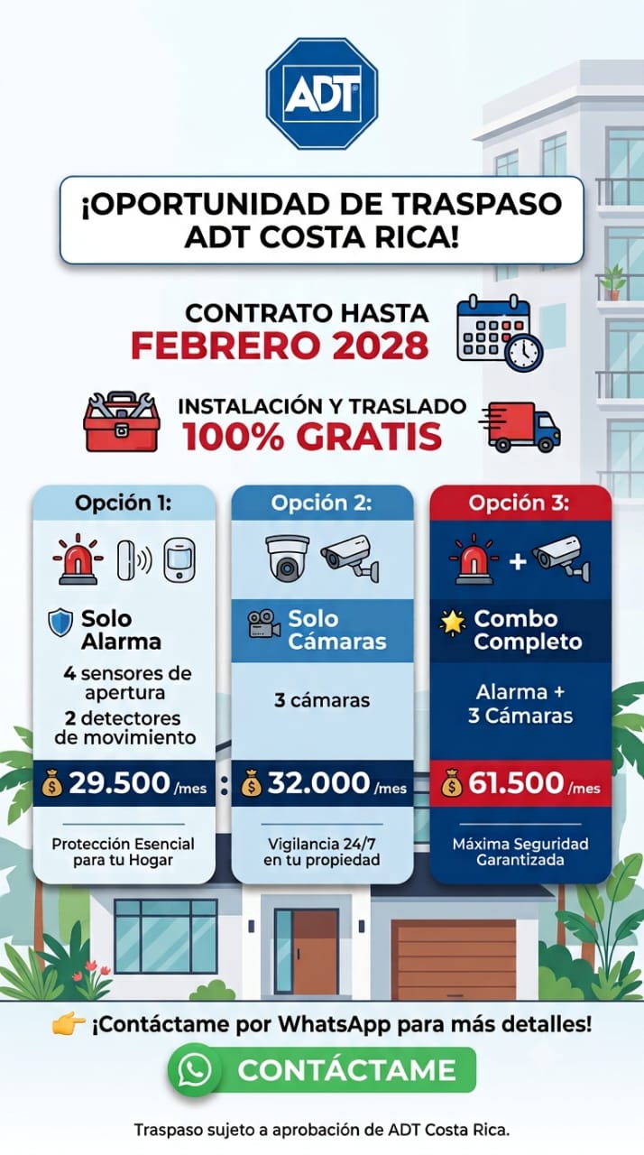 Traspaso Plan ADT (Alarmas y Camaras)